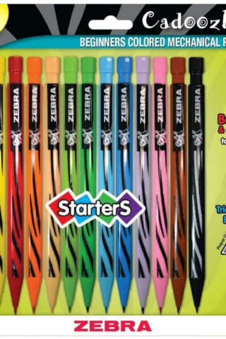 045888528123 Zebra Cadoozles Beginners Colored Mechanical Pencils
