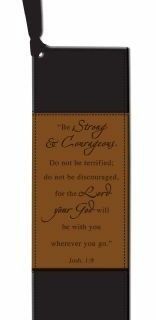 6006937103566 Be Strong And Courageous LuxLeather PageMarker