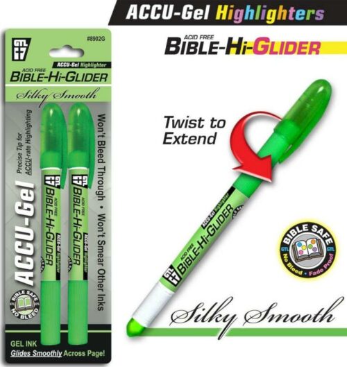 634989890248 Accu Gel Bible Hi Glider Highlighter 2 Pack