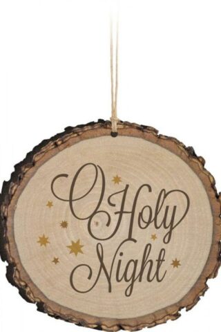 656200198841 O Holy Night Sliced Log (Ornament)